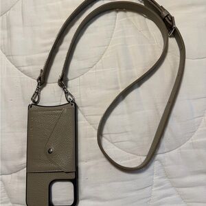 Bandolier Hailey phone case in Greige 13 Pro Max EUC